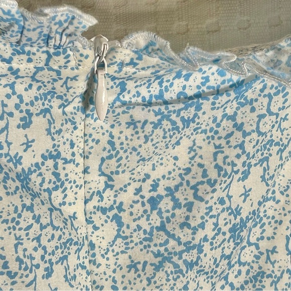 Pink Lily x Caitlin Covington Palm Beach Mini Dress Cottage Floral Blue Size XS - Picture 11 of 14